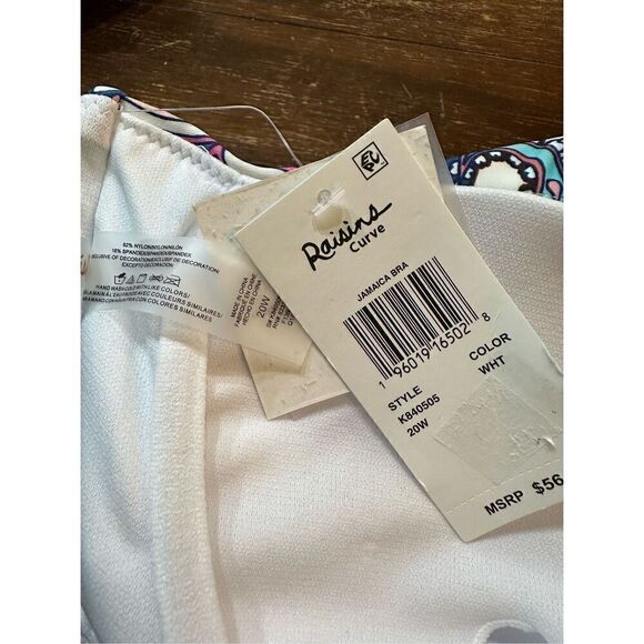 RAISINS CURVE Trendy Plus Size Jamaica Underwire Bikini Top - Picture 6 of 6